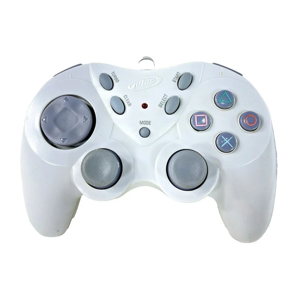 Intec PS-600-A PlayStation 2 Vintage Wired Gray Controller Tested